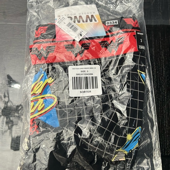 3 for $30 TORRID NWT Boyshort Panty - Cotton Wonder Woman Black Size 3X 0334 - Picture 5 of 5